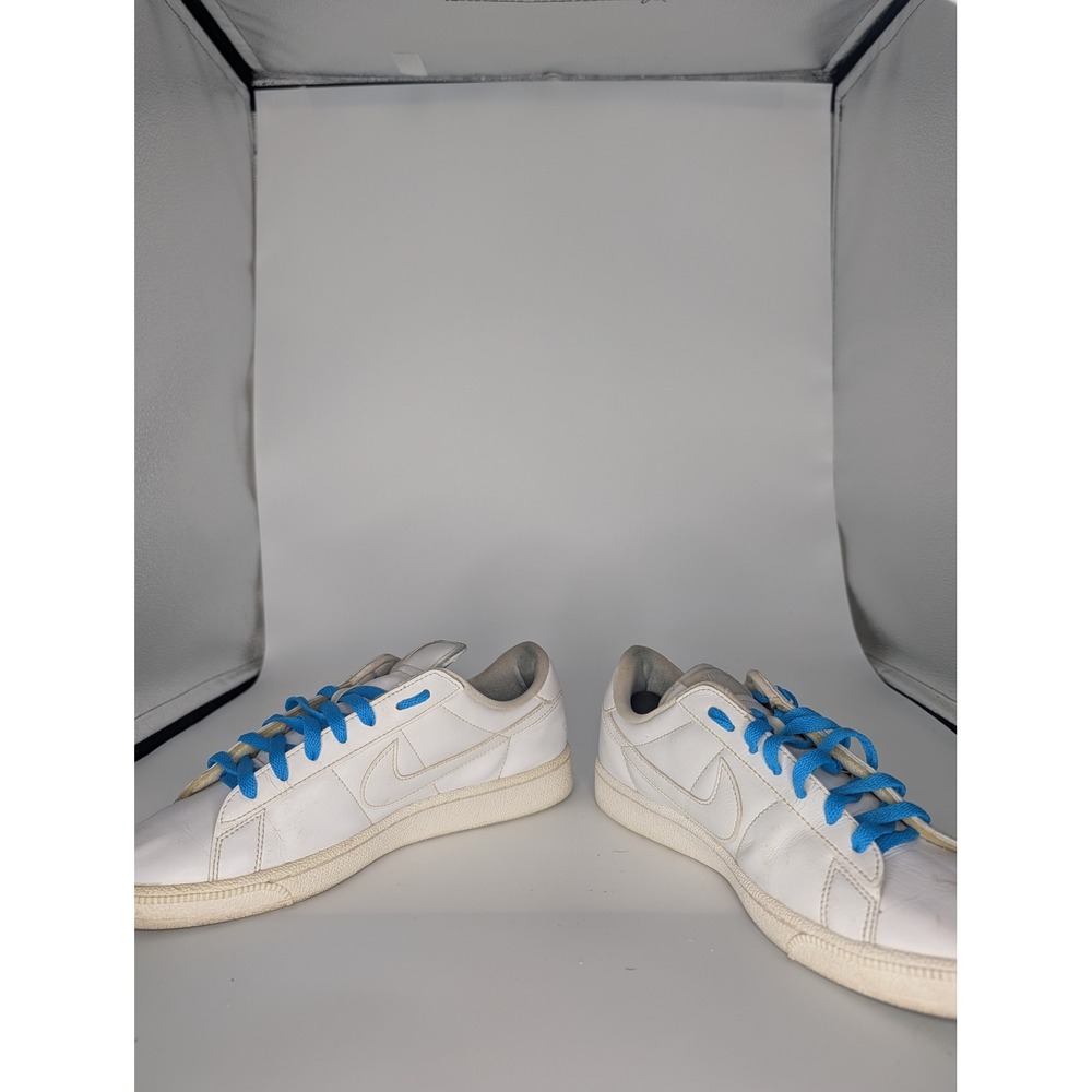 Nike Court Royale 2 Low White Leather Blue Lace Sneakers Women 9 CU9038-100 - Picture 5 of 6